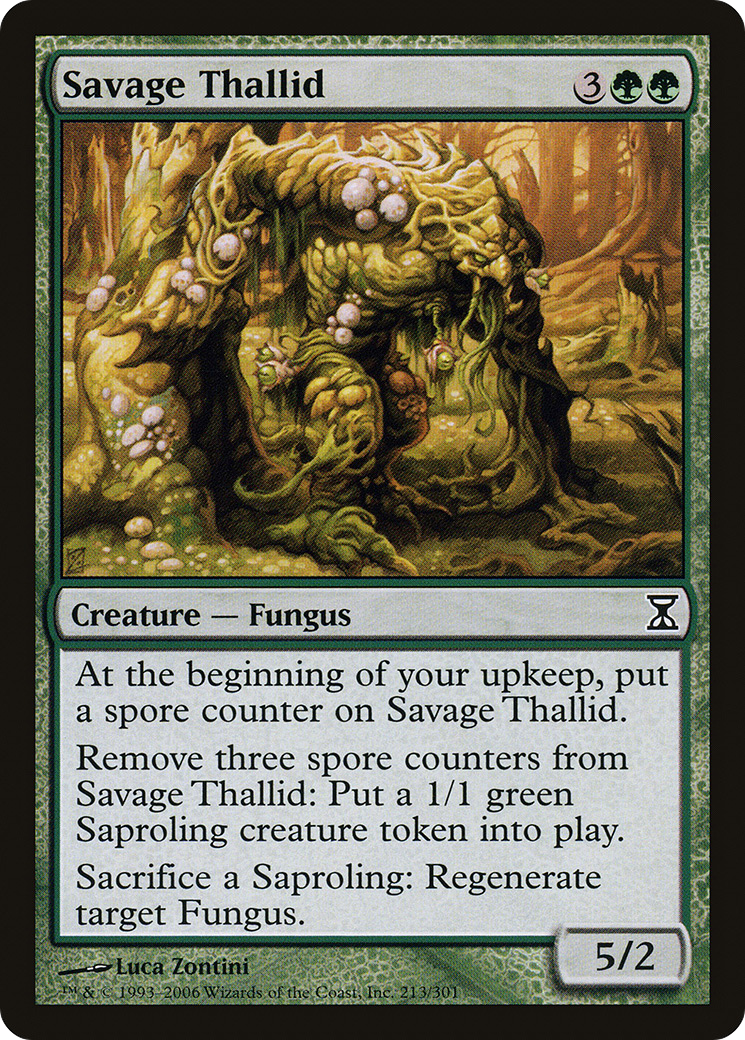 Savage Thallid (TSP-213) [Time Spiral] MTG Single Wizards of the Coast