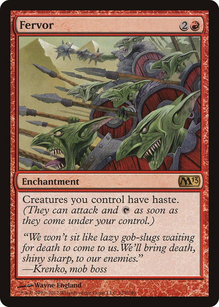 Fervor (M13-129) [Magic 2013] MTG Single Wizards of the Coast