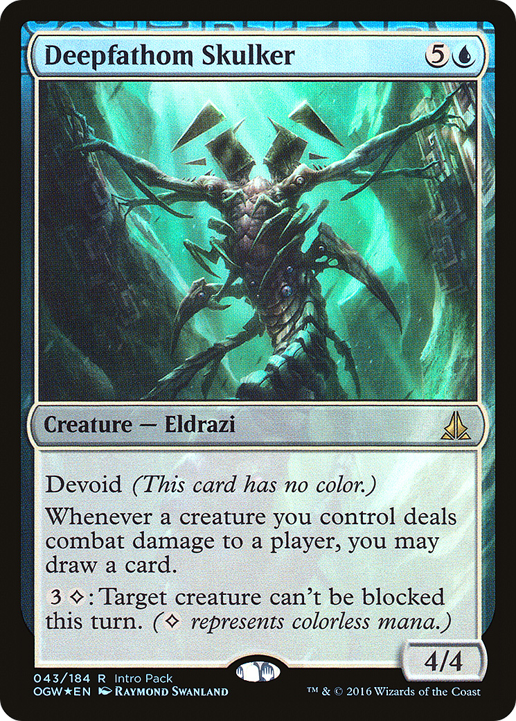 Deepfathom Skulker (UMP-043) [Oath of the Gatewatch Promos] Foil MTG Single Wizards of the Coast
