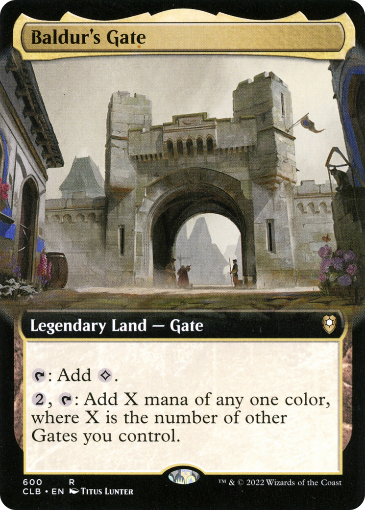 Baldur's Gate (CLB-600) [Commander Legends: Battle for Baldur's Gate] (Extended Art) Foil MTG Single Wizards of the Coast