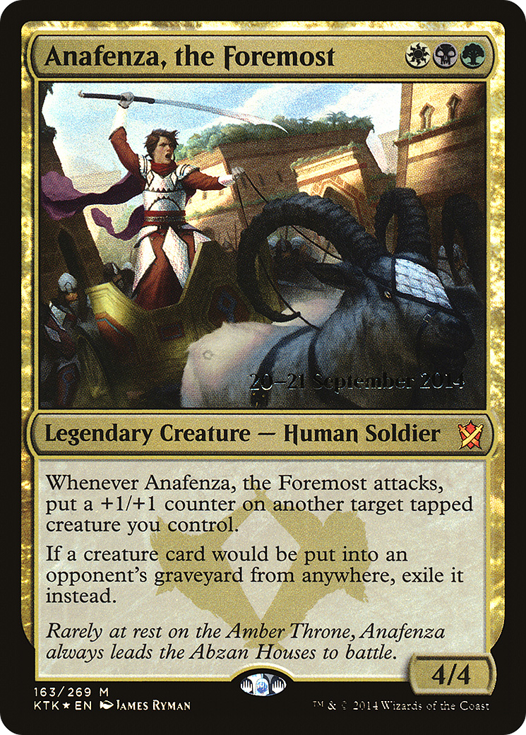 Anafenza, the Foremost (PRE-163) [Khans of Tarkir Promos] Foil MTG Single Wizards of the Coast