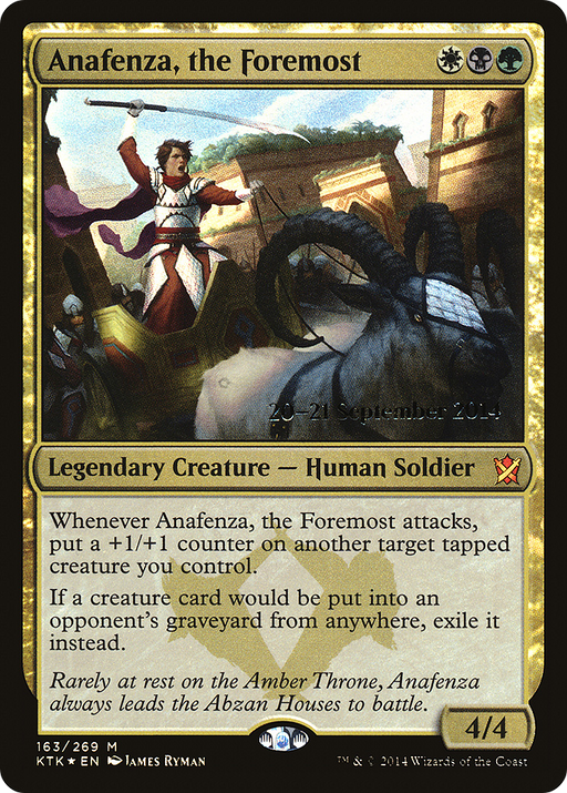 Anafenza, the Foremost (PRE-163) [Khans of Tarkir Promos] Foil MTG Single Wizards of the Coast