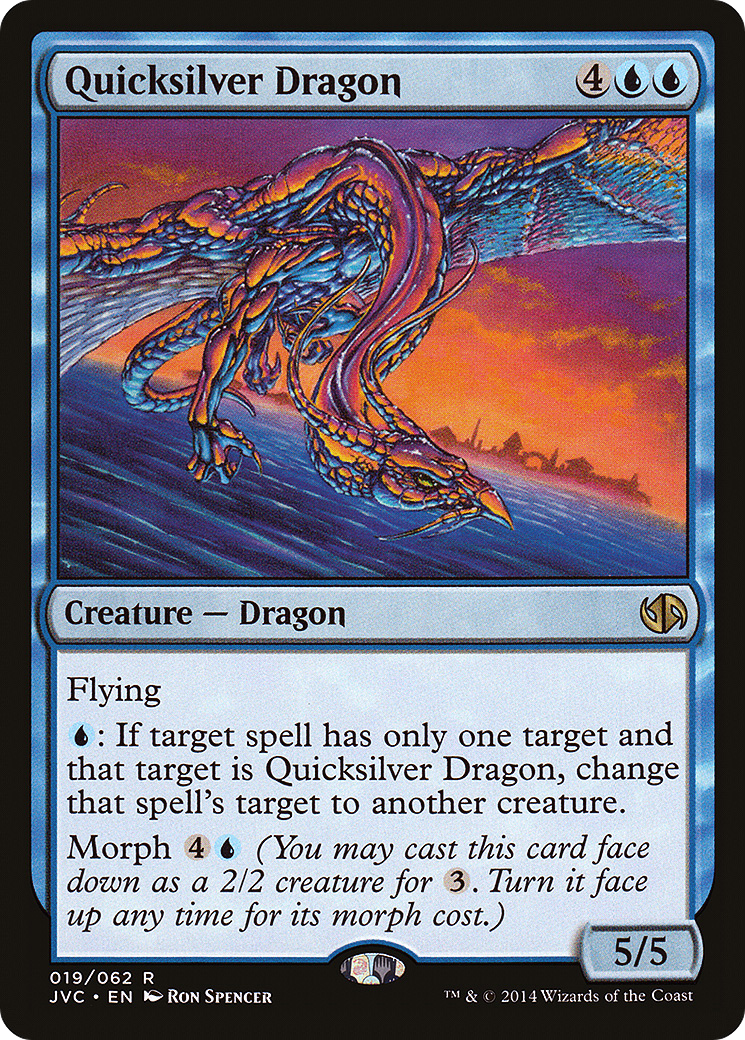 Quicksilver Dragon (DD3-019) [Misc] Duel Decks Anthology: Jace vs. Chandra MTG Single Wizards of the Coast