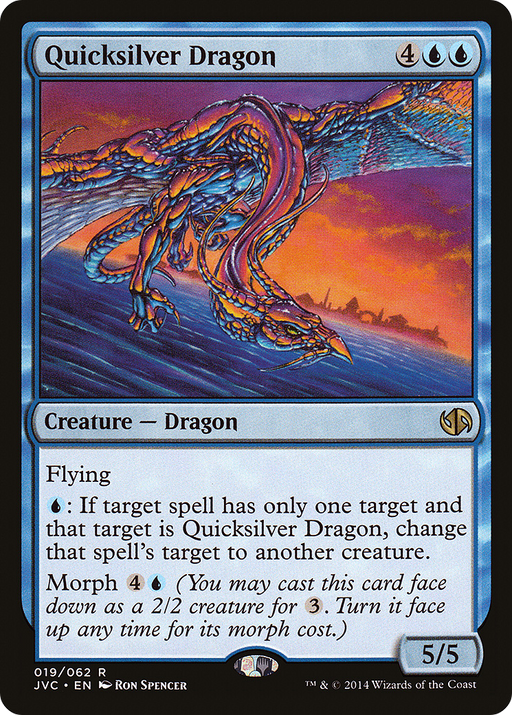 Quicksilver Dragon (DD3-019) [Misc] Duel Decks Anthology: Jace vs. Chandra MTG Single Wizards of the Coast