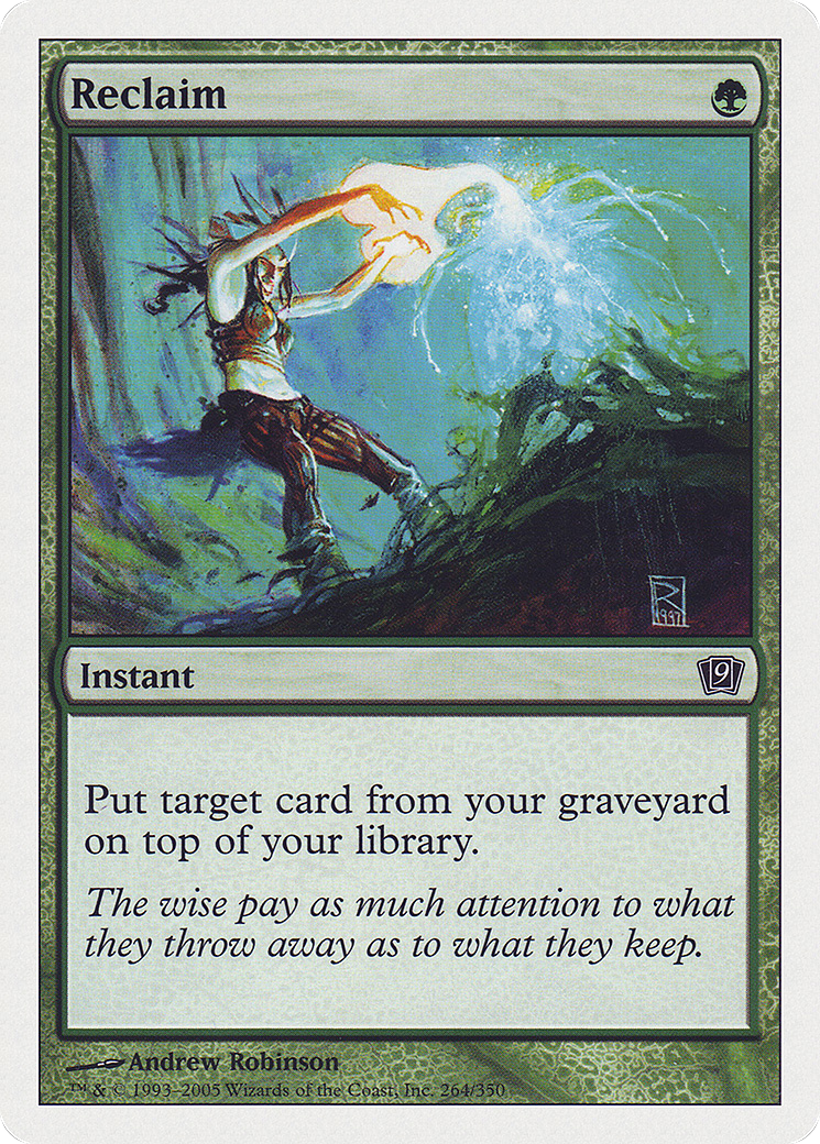 Reclaim (9ED-264) [9th Edition] Foil MTG Single Wizards of the Coast