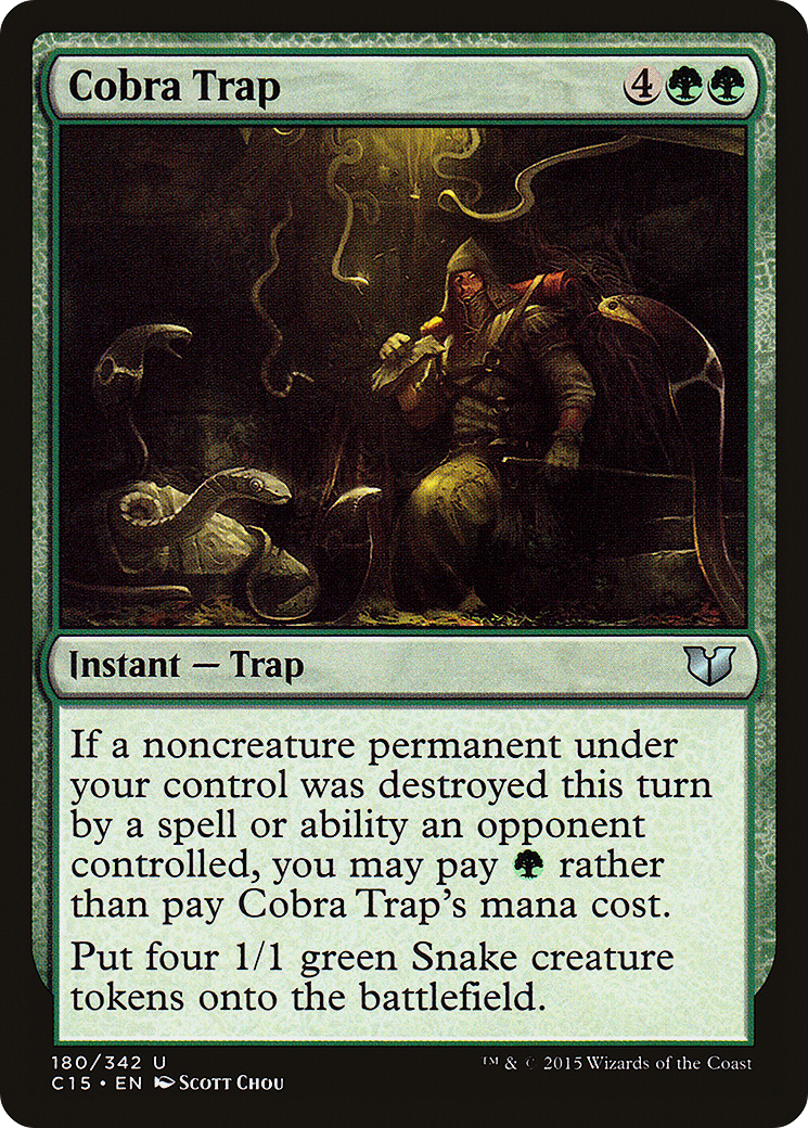 Cobra Trap (C15-180) [Commander 2015] MTG Single Wizards of the Coast