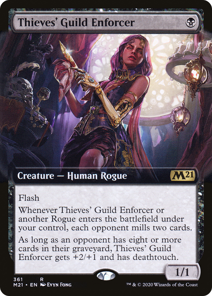 Thieves' Guild Enforcer (M21-361) [Core Set 2021] (Extended Art) MTG Single Wizards of the Coast