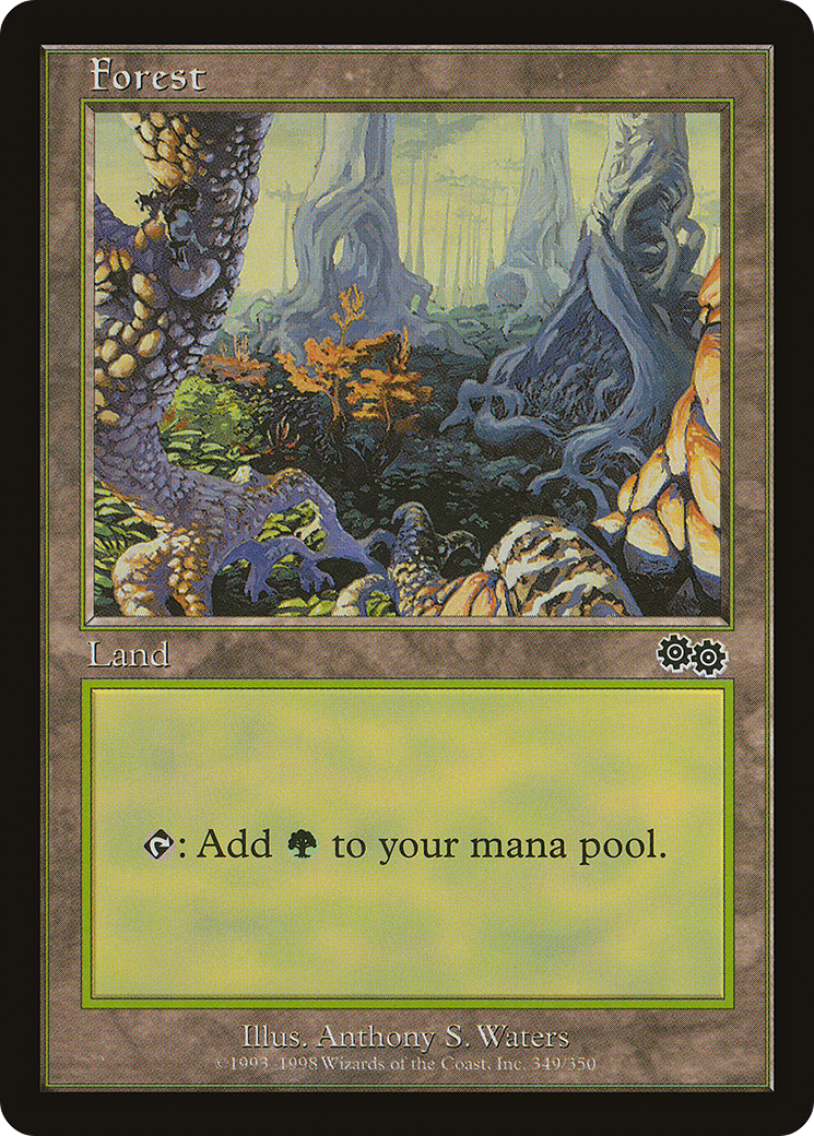 Forest (349) (USG-349) [Urza's Saga] MTG Single Wizards of the Coast