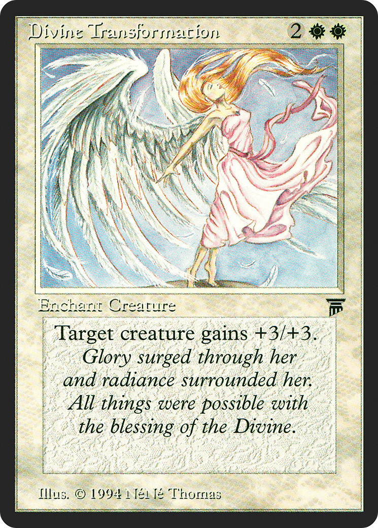 Divine Transformation (LEG-) [Oldschool] Legends MTG Single Wizards of the Coast