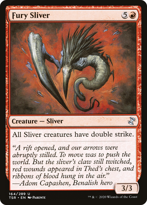 Fury Sliver (TSR-164) [Time Spiral Remastered] MTG Single Wizards of the Coast
