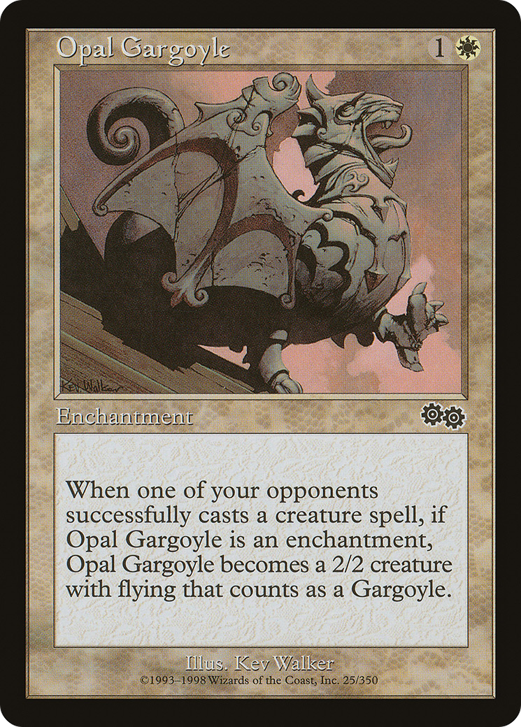 Opal Gargoyle (USG-025) [Urza's Saga] MTG Single Wizards of the Coast