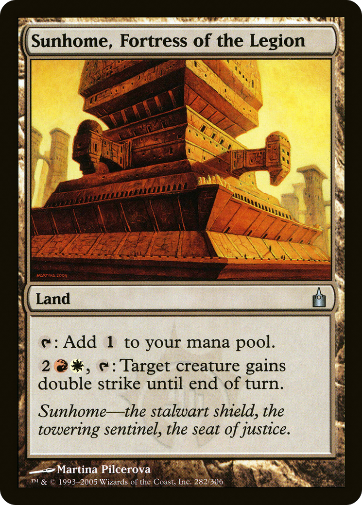 Sunhome, Fortress of the Legion (RAV-282) [Ravnica: City of Guilds] Foil MTG Single Wizards of the Coast