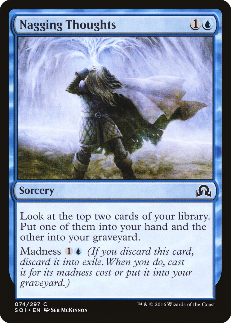 Nagging Thoughts (SOI-074) [Shadows over Innistrad] Foil MTG Single Wizards of the Coast