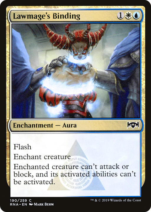Lawmage's Binding (RNA-190) [Ravnica Allegiance] MTG Single Wizards of the Coast