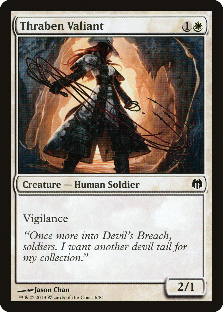 Thraben Valiant (DDL-006) [Misc] Duel Decks: Heroes vs. Monsters MTG Single Wizards of the Coast