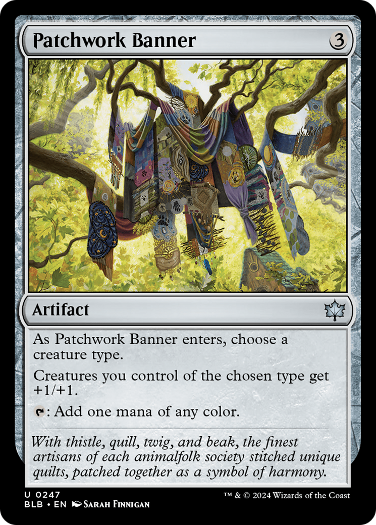 Patchwork Banner (BLB-247) [Bloomburrow] Foil MTG Single Wizards of the Coast