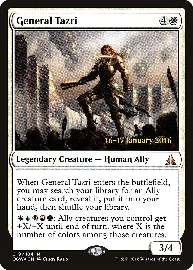 General Tazri (PRE-019) [Oath of the Gatewatch Promos] Foil MTG Single Wizards of the Coast