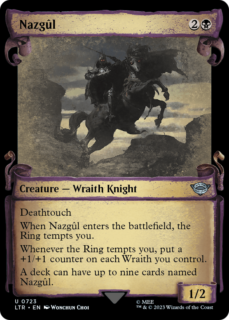 Nazgul (0723) (Showcase Scrolls) (LTR-723) [The Lord of the Rings: Tales of Middle-earth] (Showcase) MTG Single Wizards of the Coast