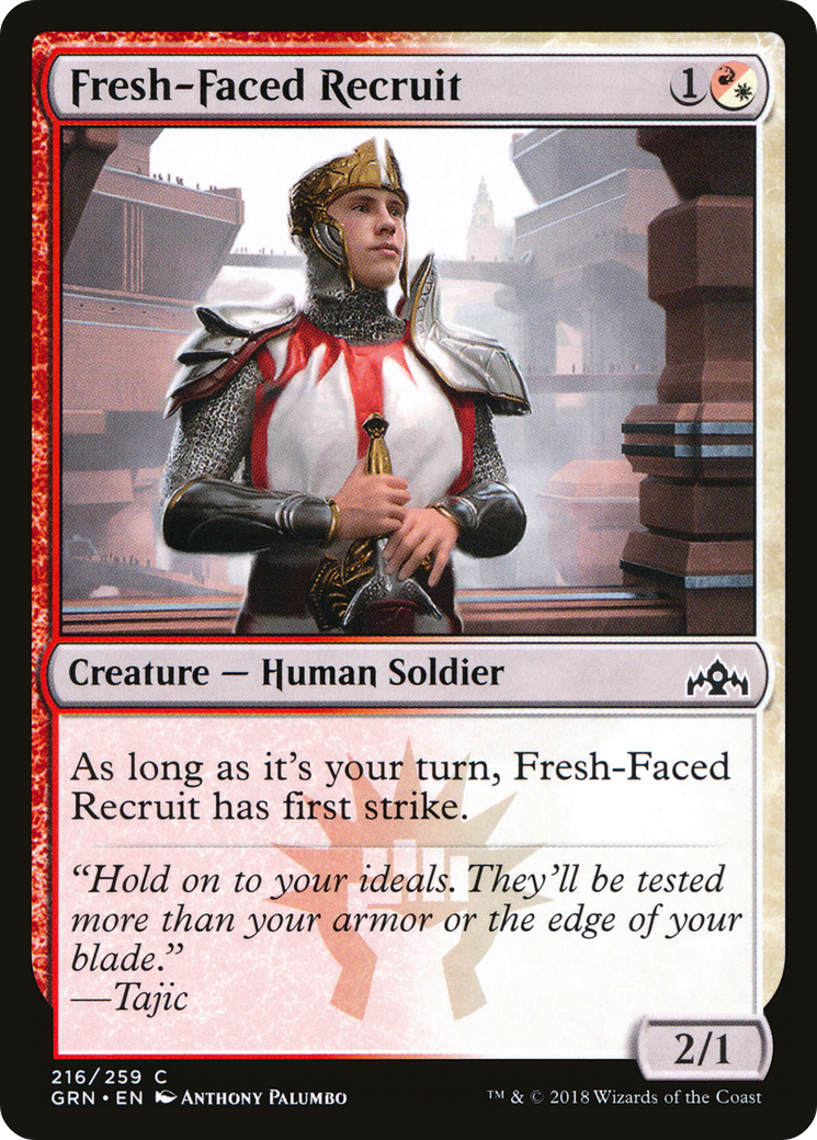 Fresh-Faced Recruit (GRN-216) [Guilds of Ravnica] Foil MTG Single Wizards of the Coast