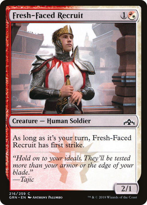 Fresh-Faced Recruit (GRN-216) [Guilds of Ravnica] Foil MTG Single Wizards of the Coast