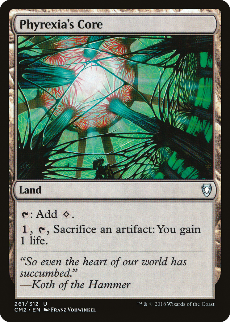 Phyrexia's Core (CM2-261) [Commander Anthology Volume II] MTG Single Wizards of the Coast