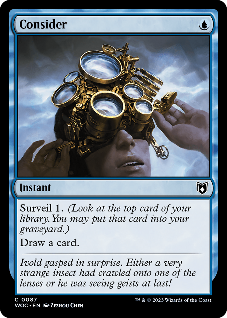 Consider (WOC-087) [Wilds of Eldraine Commander] MTG Single Wizards of the Coast
