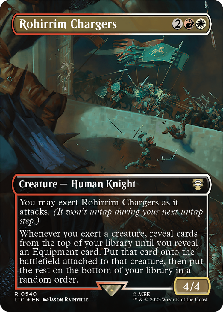 Rohirrim Chargers (LTC-540) [Tales of Middle-earth Commander] (Borderless) Foil MTG Single Wizards of the Coast