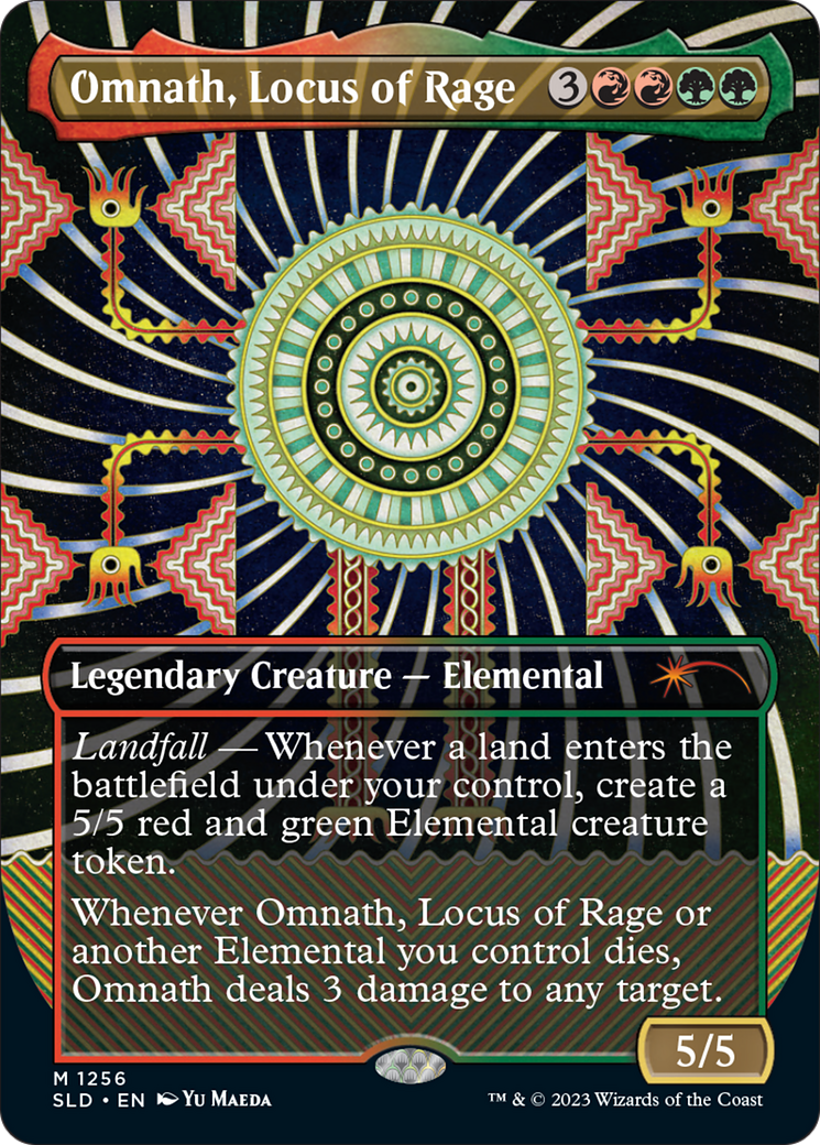 Omnath, Locus of Rage (SLD-1256) [Secret Lair] Drop (Borderless) Foil MTG Single Wizards of the Coast
