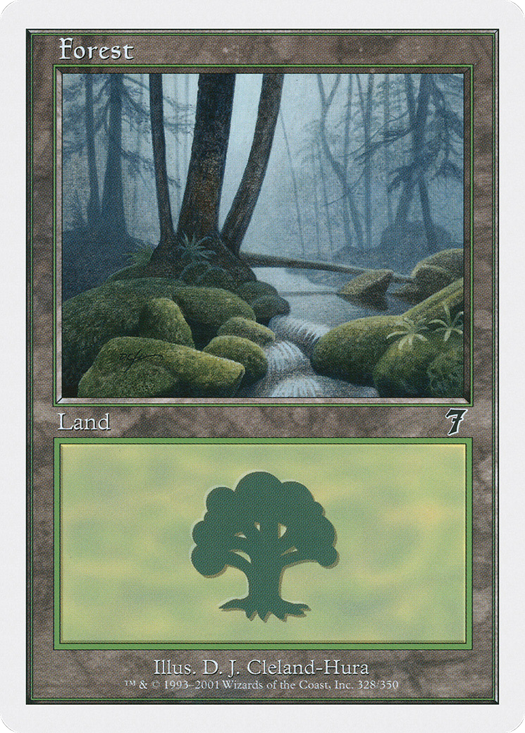 Forest (328) (7ED-328) [7th Edition] Foil MTG Single Wizards of the Coast