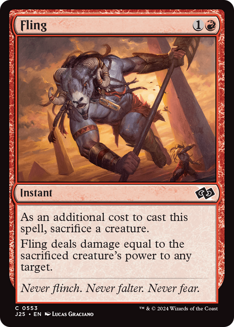 Fling (J25-553) [Foundations Jumpstart] MTG Single Wizards of the Coast