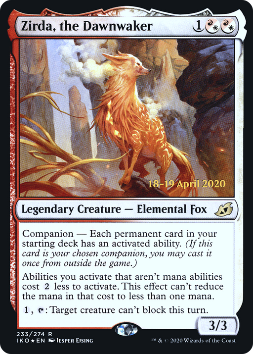 Zirda, the Dawnwaker (PRE-233) [Ikoria: Lair of Behemoths Promos] Foil MTG Single Wizards of the Coast