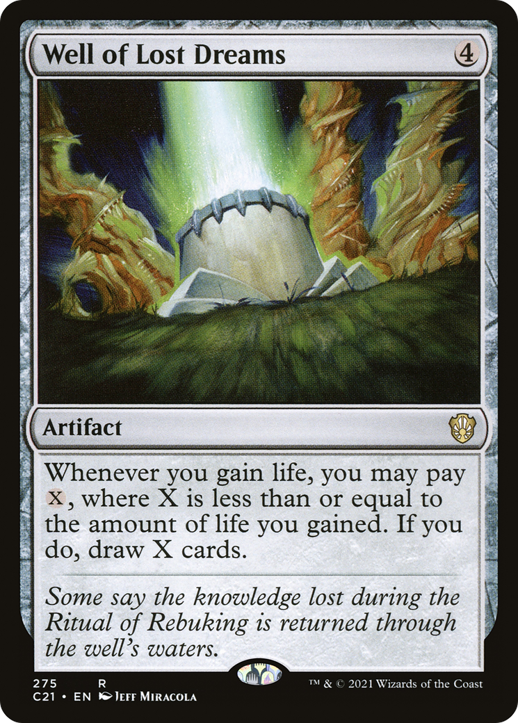 Well of Lost Dreams (C21-275) [Commander 2021] MTG Single Wizards of the Coast