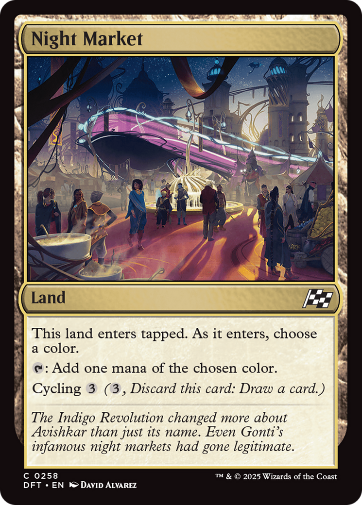 Night Market (DFT-258) [Aetherdrift] MTG Single Wizards of the Coast