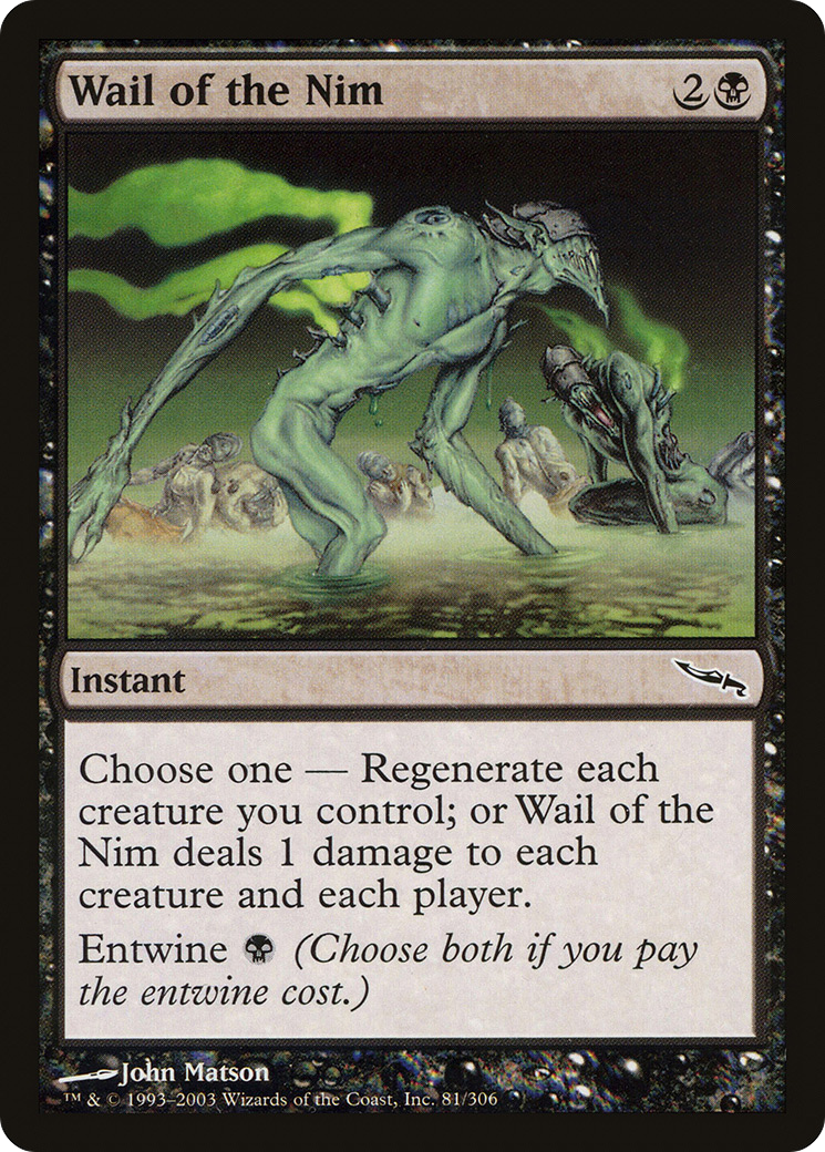 Wail of the Nim (MRD-081) [Mirrodin] Foil MTG Single Wizards of the Coast