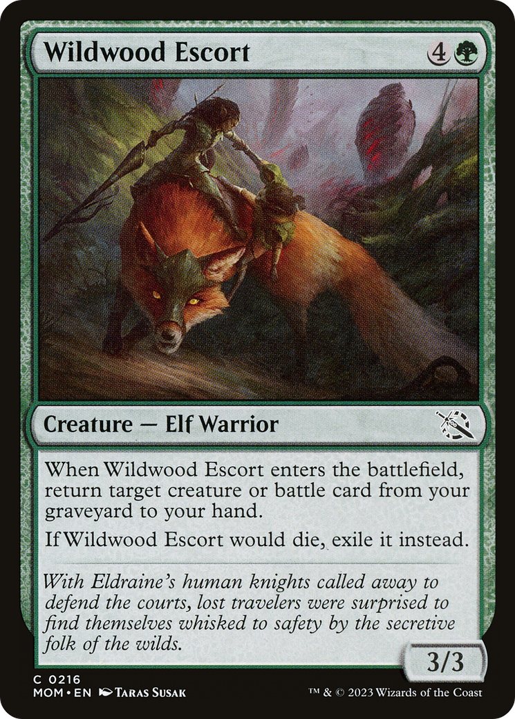 Wildwood Escort (MOM-216) [March of the Machine] Foil MTG Single Wizards of the Coast