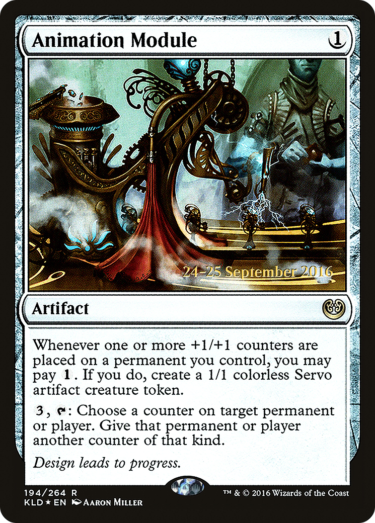 Animation Module (PRE-194) [Kaladesh Promos] Foil MTG Single Wizards of the Coast