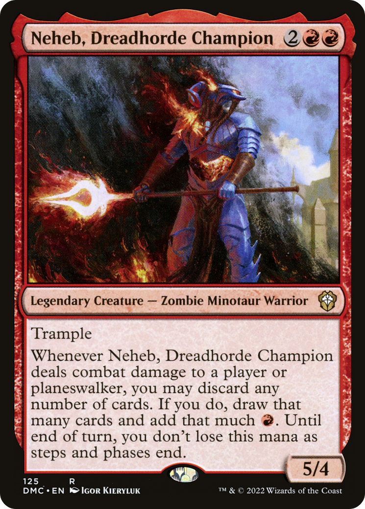 Neheb, Dreadhorde Champion (DMC-125) [Dominaria United Commander] MTG Single Wizards of the Coast