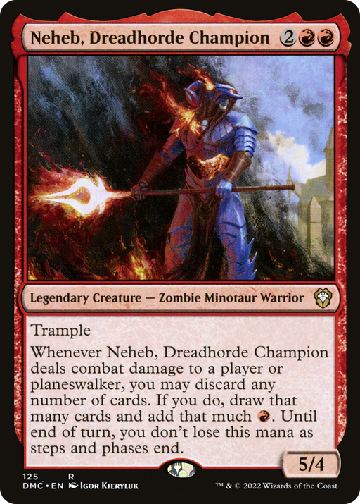 Neheb, Dreadhorde Champion (DMC-125) [Dominaria United Commander] MTG Single Wizards of the Coast