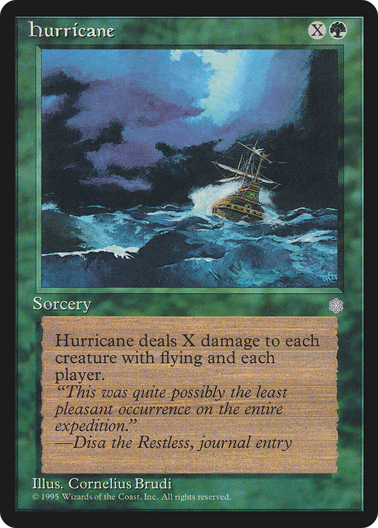 Hurricane (ICE-249) [Ice Age] MTG Single Wizards of the Coast