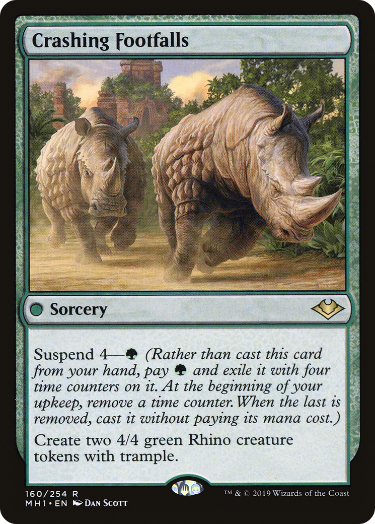 Crashing Footfalls (MH1-160) [Modern Horizons] MTG Single Wizards of the Coast
