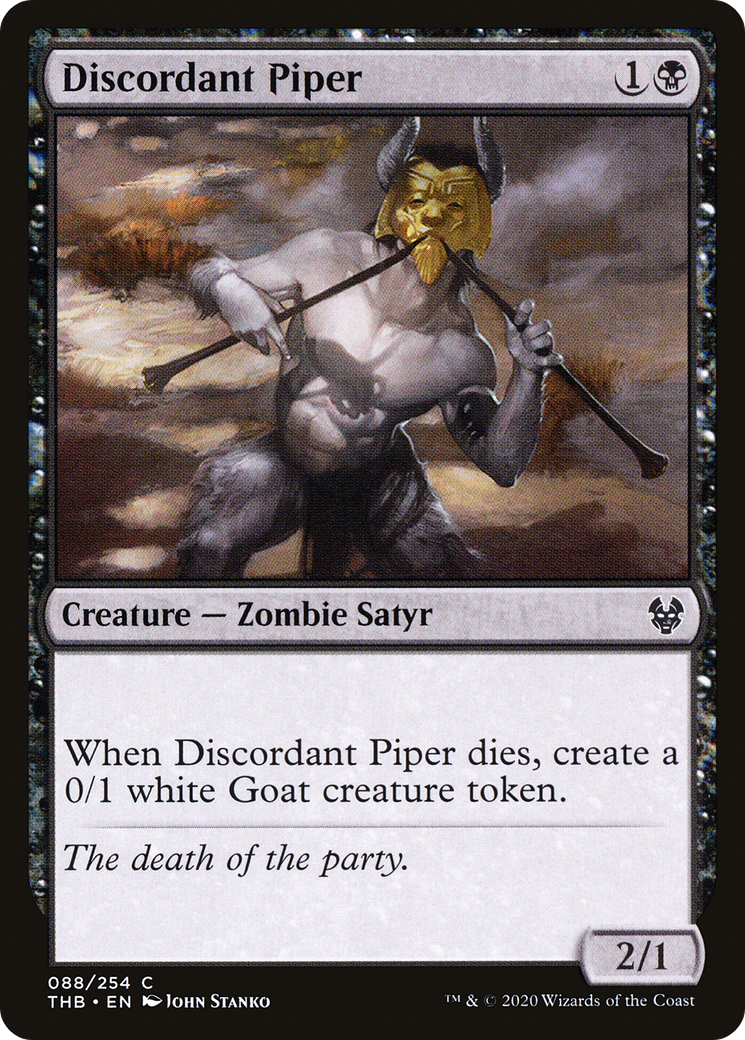 Discordant Piper (THB-088) [Theros Beyond Death] Foil MTG Single Wizards of the Coast