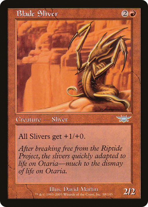 Blade Sliver (LGN-088) [Legions] MTG Single Wizards of the Coast