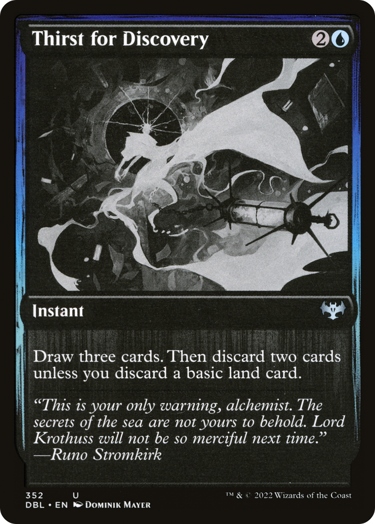Thirst for Discovery (DBL-352) [Innistrad: Double Feature] Foil MTG Single Wizards of the Coast