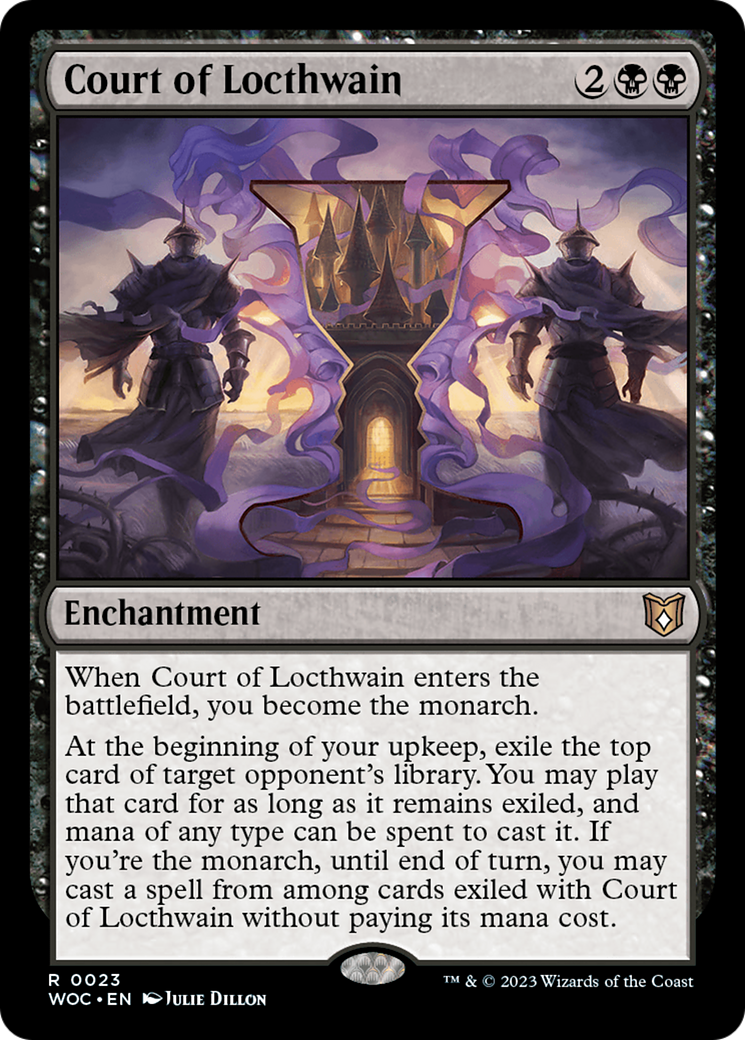Court of Locthwain (WOC-023) [Wilds of Eldraine Commander] Foil MTG Single Wizards of the Coast