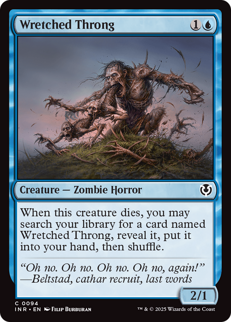 Wretched Throng (INR-094) [Innistrad Remastered] MTG Single Wizards of the Coast