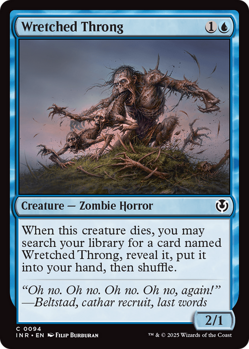 Wretched Throng (INR-094) [Innistrad Remastered] Foil MTG Single Wizards of the Coast