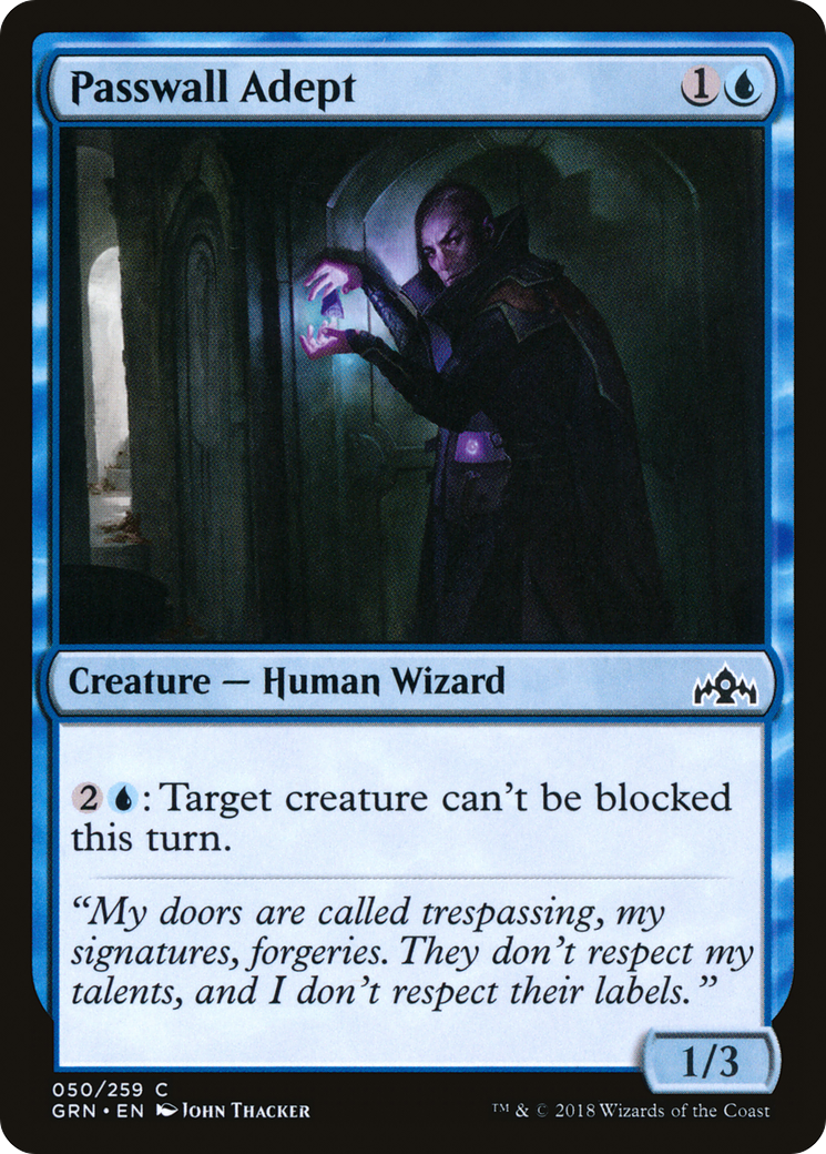 Passwall Adept (GRN-050) [Guilds of Ravnica] Foil MTG Single Wizards of the Coast