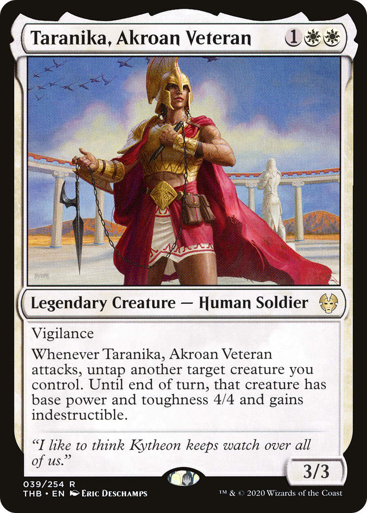 Taranika, Akroan Veteran (THB-039) [Theros Beyond Death] MTG Single Wizards of the Coast
