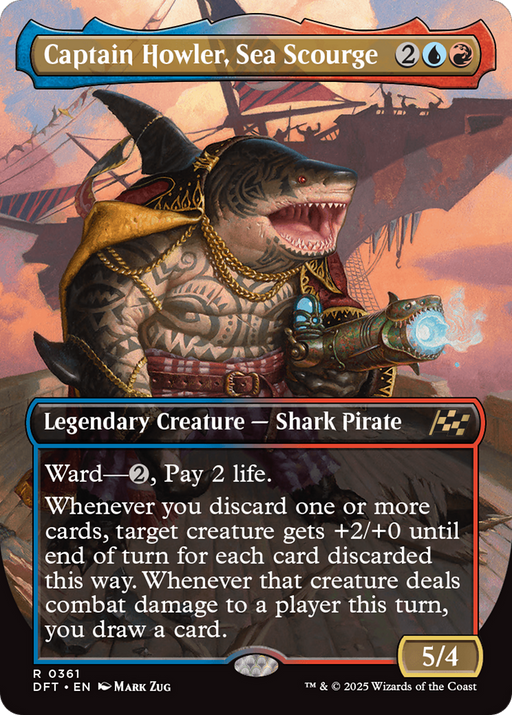 Captain Howler, Sea Scourge (DFT-361) [Aetherdrift] (Borderless) MTG Single Wizards of the Coast