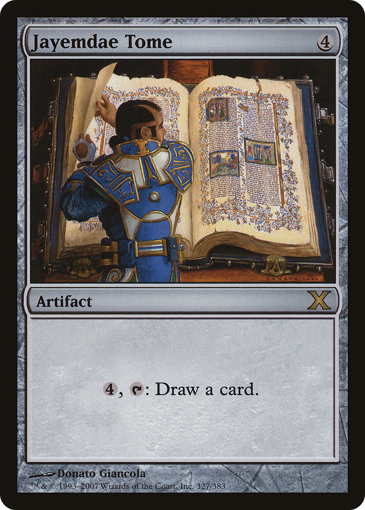 Jayemdae Tome (10E-327) [Tenth Edition] MTG Single Wizards of the Coast